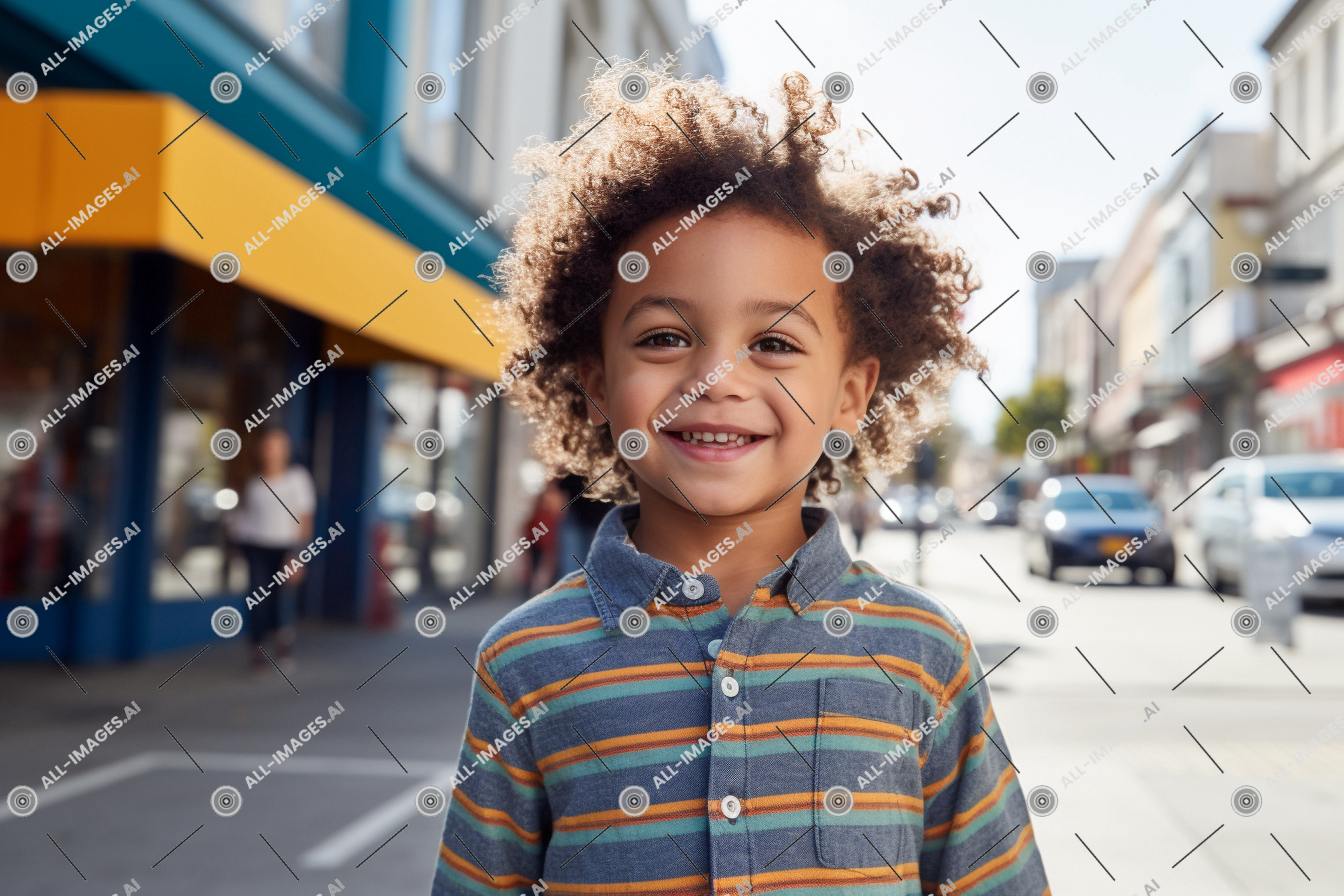 a boy smiling at camera,person, human face, outdoor, clothing, smile, car, land vehicle, building, vehicle, road, young, street fashion, boy, shirt, child, lively, angeles, los, along, current, street