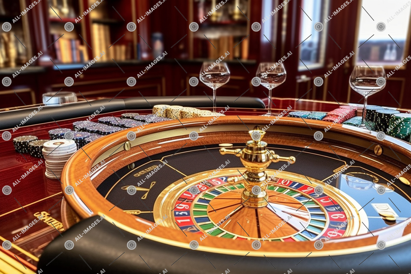 une roue roulette avec des chips de poker et des verres à vin,roulette, tableau, balle, intérieur, Jeux et sports intérieurs, les tables, blackjack, transport, roue, Jeux, chambre, casino