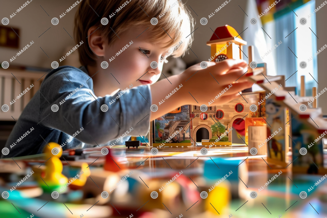 Un enfant jouant avec un jouet,enfant, personne, jeune, visage humain, coloré, Lego, intérieur, mur, éducatif, jouet, tout-petit, garçon, jouant, jouer, vêtements