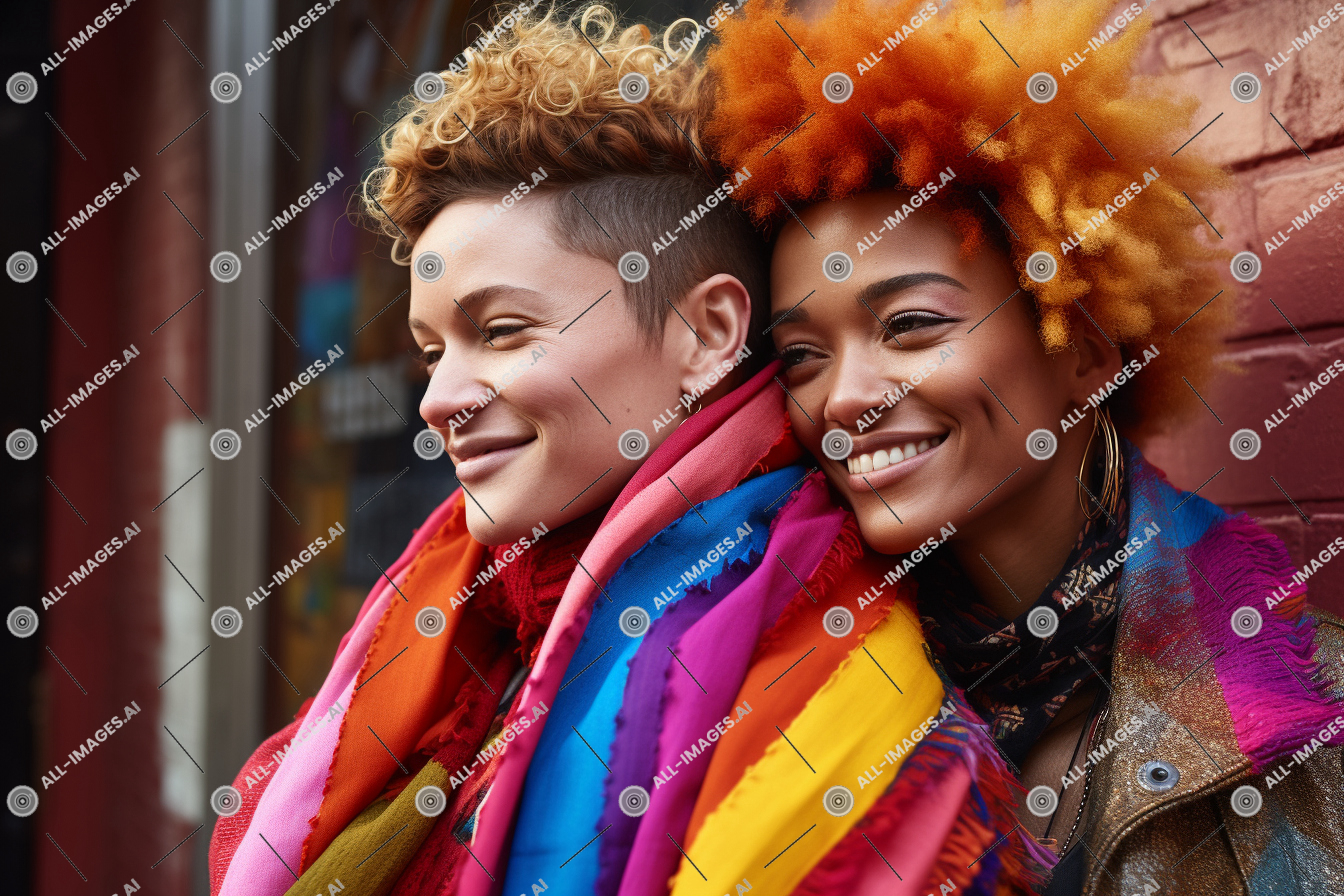 Deux femmes souriant avec des foulards colorés,santé, sione, personne, visage humain, fonctionnement, ryoto, concentré, cheveux, soins de santé, Extérieur, sourire, femme, foulard, centre, professionnel, vêtements