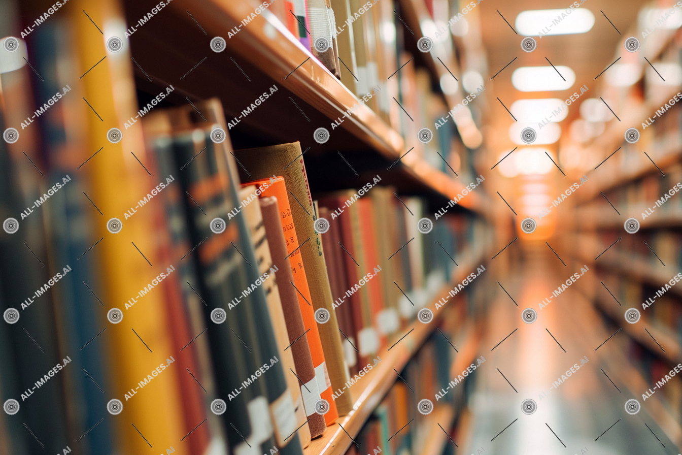 Library Bookshelves with Warm Lighting,scene, libri, raggi di sole, Biche, portaspezie, interno, esente da diritti, biblioteca, anno Domini, BICHON, stanza d'ospedale