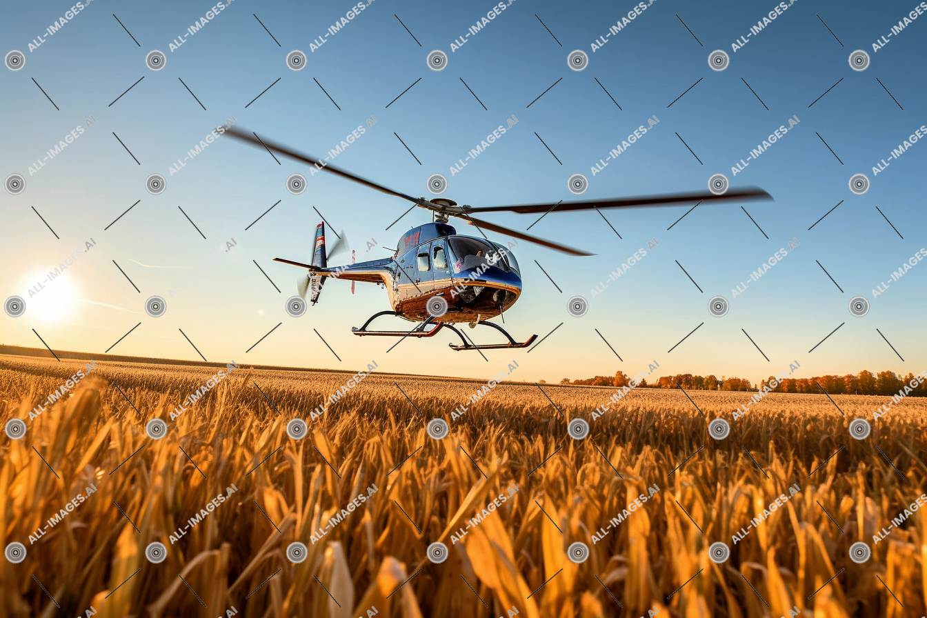 un hélicoptère survolant un champ de blé,rotor d'hélicoptère, herbe, rotorcraft, des, hélicoptère, alouette, ciel, voyage en avion, complet, soleil, champ, sol, arrière-plan, Extérieur, hélicoptère militaire, transport, véhicule, vol, avion, avion, bleu, des champs