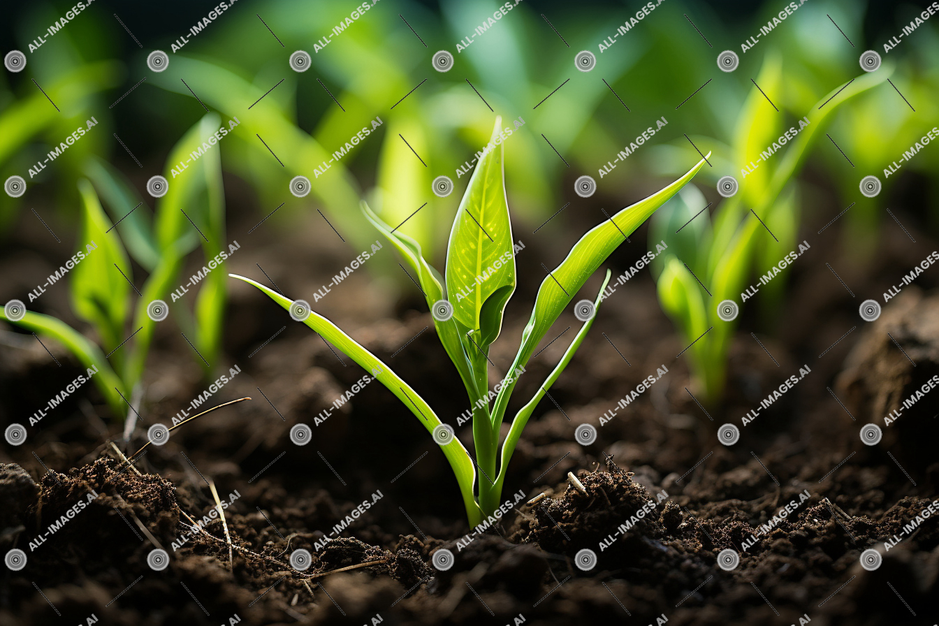 a close up of a plant,minuscule, herbe, boutonner, maïs, plante terrestre, usine, voir, sol, Extérieur, aérien, plante de semence, vert, feuille, sol, compost, culture, végétaux, bébé, émergent