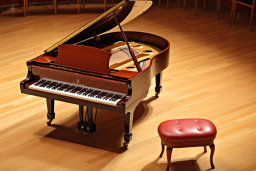 Grand Piano in Concert Hall