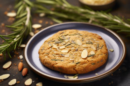 Rosemary Almond Cookie on Plate