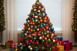 Festively Decorated Christmas Tree with Gifts