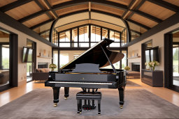Grand Piano in Luxurious Interior