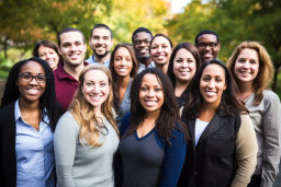 Group of Diverse People Posing for a Photo