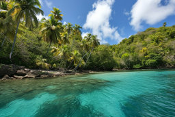 Tropical Paradise with Crystal Clear Waters