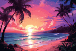 Tropical Sunset Paradise