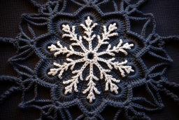 Handmade Crochet Snowflake Design