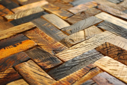 Textured Wood Parquet Pattern