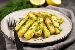 Herb-Seasoned Grilled Zucchini on Plate