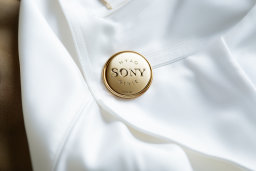 a button on a white shirt