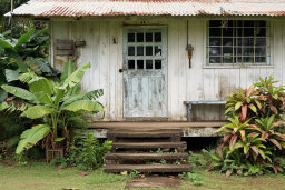 Rustic Tropical House Facade