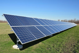 Solar Panel Array in Field