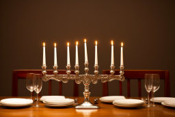 Elegant Candlelit Dinner Table Setting
