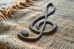 Textured Burlap and Looping Rope