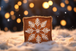 Winter Snowflake Pillow Decoration
