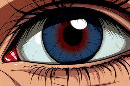 Intense Eye Close-Up Illustration