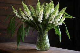 Un vase de fleurs blanches