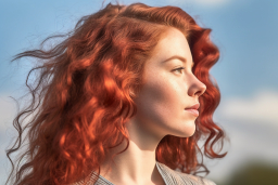 Une femme aux cheveux roux