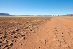 Cracked Desert Landscape