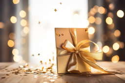 Elegant Golden Gift Box