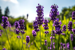 Vibrant Lavender Field in Sunlight