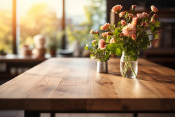 Un vases de fleurs sur une table