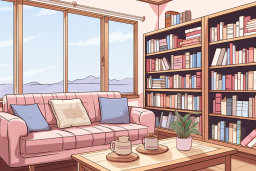 Cozy Reading Nook with Mountain View