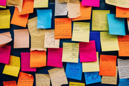 Board Full of Sticky Notes