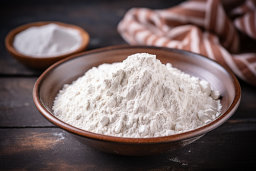 Bowl of Flour with Cloth and Bowl of Sugar