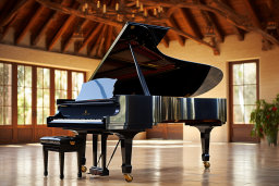 Grand Piano in a Spacious Room
