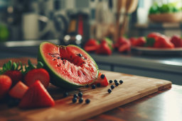 Fresh Fruit on Kitchen Counter