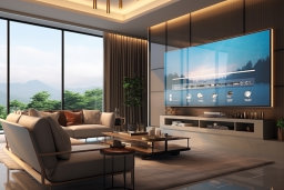 Modern Living Room with Scenic View