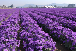 Vibrant Purple Flower Field