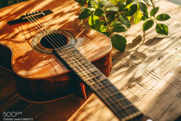 Warm Sunlight on Acoustic Guitar