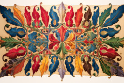 Colorful Symmetrical Textile Art