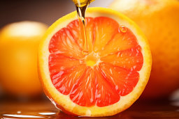 Fresh Orange with Honey Drip