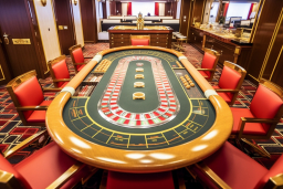 Une table de roulette dans un casino