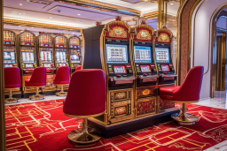une machine à sous dans un casino