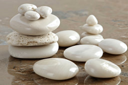 Zen Stones in Balanced Arrangement