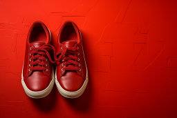 Un par de zapatos rojos