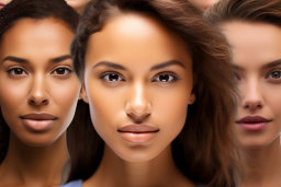 a group of women with different skin colors