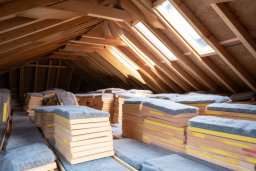 Attic Insulation and Wooden Construction