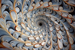 a spiral of swirls and swirls