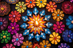 Colorful Floral Mandala Artwork
