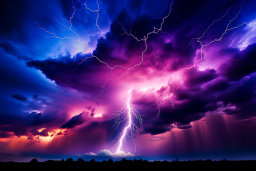 Electric Majesty: Thunderstorm and Lightning