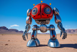 Un robot dans le désert